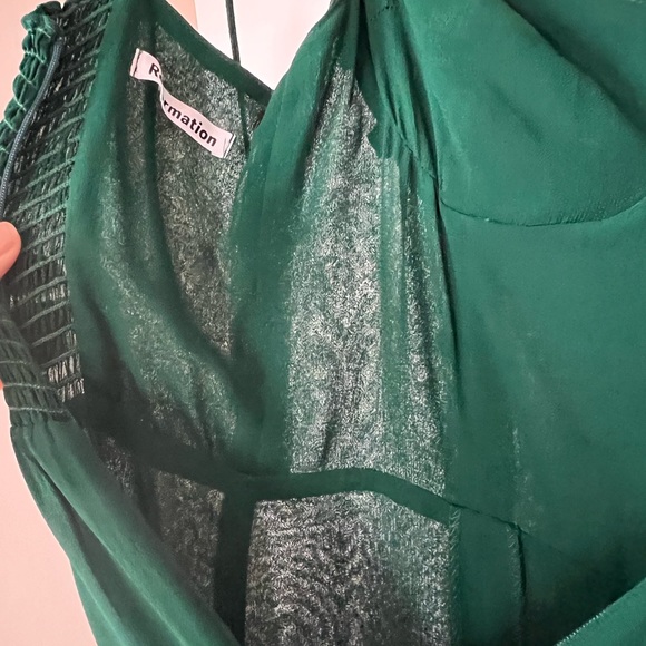 Reformation Juliette Dress in Emerald - Picture 6 of 6